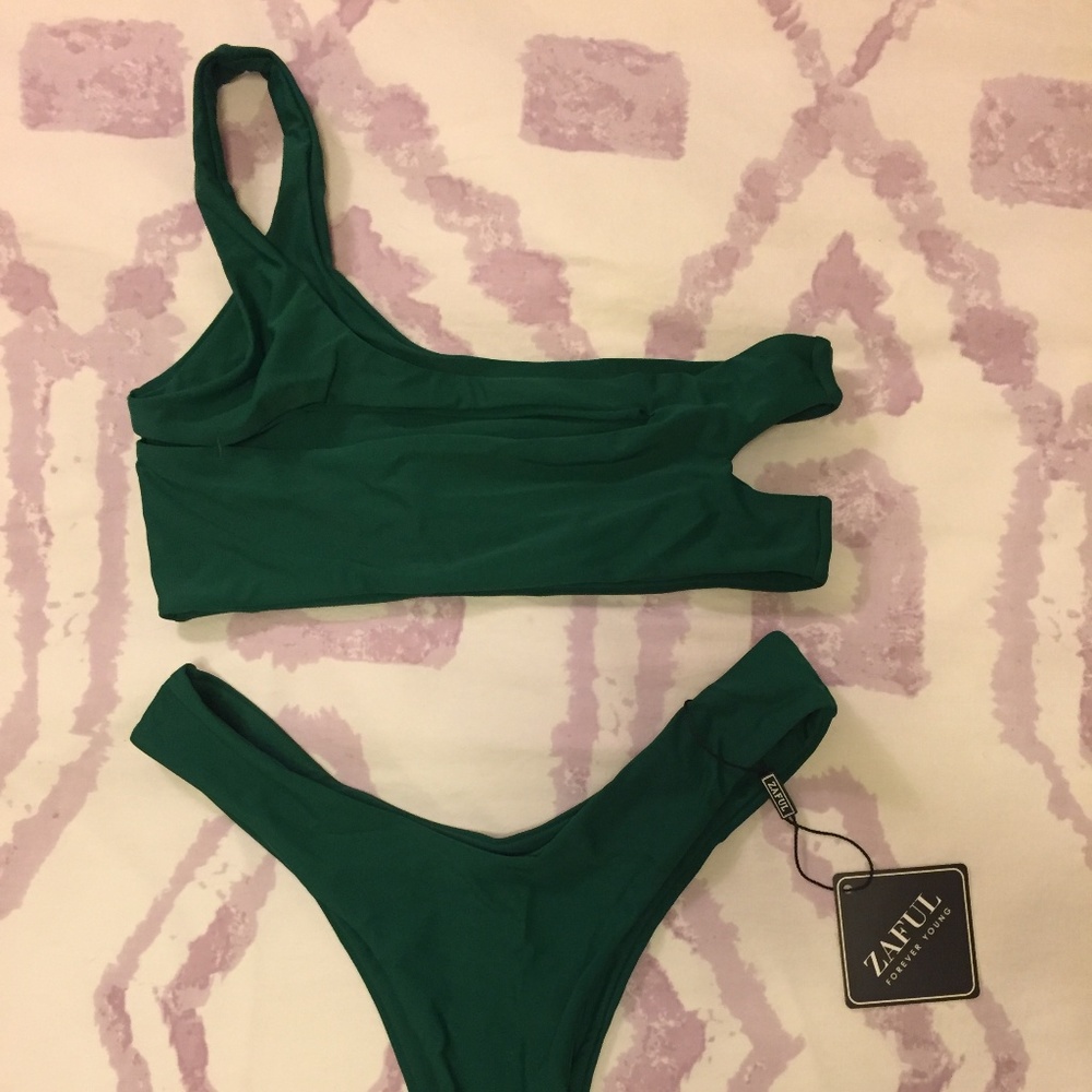 One Shoulder Cutout Bikini